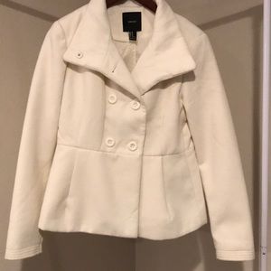 White pea coat